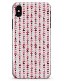 Pink and Red Watercolor Triangle Pattern V2 - iPhone X Clipit Case