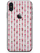 Pink and Red Watercolor Triangle Pattern V2 - iPhone X Skin-Kit
