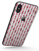 Pink and Red Watercolor Triangle Pattern V2 - iPhone X Skin-Kit