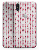 Pink and Red Watercolor Triangle Pattern V2 - iPhone X Skin-Kit