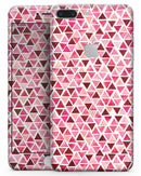 Pink and Red Watercolor Triangle Pattern - Skin-kit for the iPhone 8 or 8 Plus