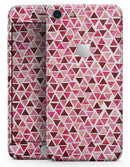 Pink and Red Watercolor Triangle Pattern - Skin-kit for the iPhone 8 or 8 Plus