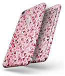 Pink and Red Watercolor Triangle Pattern - Skin-kit for the iPhone 8 or 8 Plus