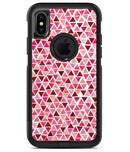 Pink and Red Watercolor Triangle Pattern - iPhone X OtterBox Case & Skin Kits
