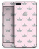 Pink and Silver Crowns - Skin-kit for the iPhone 8 or 8 Plus
