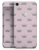 Pink and Silver Crowns - Skin-kit for the iPhone 8 or 8 Plus