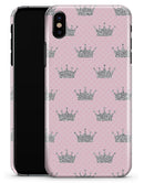 Pink and Silver Crowns - iPhone X Clipit Case
