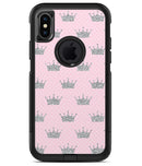 Pink and Silver Crowns - iPhone X OtterBox Case & Skin Kits
