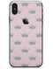 Pink and Silver Crowns - iPhone X Skin-Kit