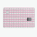 Pink and Silver Diamonds All Over - Premium Protective Decal Skin-Kit for the Apple Credit Card