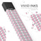 Pink and Silver Diamonds All Over - Premium Decal Protective Skin-Wrap Sticker compatible with the Juul Labs vaping device