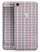 Pink and Silver Diamonds All Over - Skin-kit for the iPhone 8 or 8 Plus