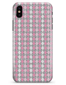 Pink and Silver Diamonds All Over - iPhone X Clipit Case