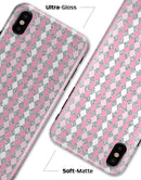 Pink and Silver Diamonds All Over - iPhone X Clipit Case