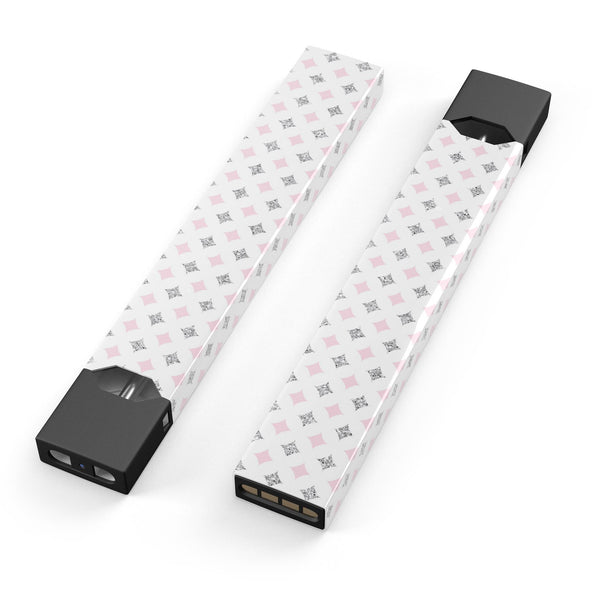 Pink_and_Silver_Glitter_0001_diamonds - Premium Decal Protective Skin-Wrap Sticker compatible with the Juul Labs vaping device