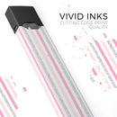 Pink_and_Silver_Glitter_0002_stripes 2 - Premium Decal Protective Skin-Wrap Sticker compatible with the Juul Labs vaping device