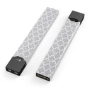 Pink_and_Silver_Glitter_0006_quatrefoil 2 - Premium Decal Protective Skin-Wrap Sticker compatible with the Juul Labs vaping device