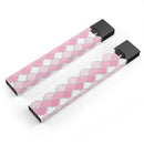 Pink_and_Silver_Glitter_0007_quatrefoil - Premium Decal Protective Skin-Wrap Sticker compatible with the Juul Labs vaping device