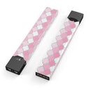 Pink_and_Silver_Glitter_0007_quatrefoil - Premium Decal Protective Skin-Wrap Sticker compatible with the Juul Labs vaping device