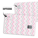Pink_and_Silver_Glitter_0015_chevron - Premium Protective Decal Skin-Kit for the Apple Credit Card