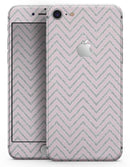 Pink and Silver Glitter Chevron - Skin-kit for the iPhone 8 or 8 Plus