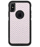 Pink and Silver Glitter Chevron - iPhone X OtterBox Case & Skin Kits