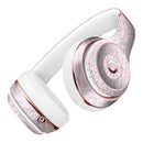 Pink and Silver Glitter Damask Pattern Full-Body Skin Kit for the Beats by Dre Solo 3 Wireless Headphones