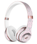 Pink and Silver Glitter Damask Pattern Full-Body Skin Kit for the Beats by Dre Solo 3 Wireless Headphones