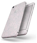 Pink and Silver Glitter Damask Pattern - Skin-kit for the iPhone 8 or 8 Plus