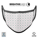 Pink and Silver Glitter Diamonds - Made in USA Mouth Cover Unisex Anti-Dust Cotton Blend Reusable & Washable Face Mask with Adjustable Sizing for Adult or Child