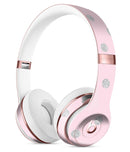 Pink and Silver Glitter Polkadots Full-Body Skin Kit for the Beats by Dre Solo 3 Wireless Headphones