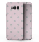 Pink and Silver Glitter Polkadots - Samsung Galaxy S8 Full-Body Skin Kit