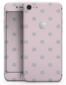Pink and Silver Glitter Polkadots - Skin-kit for the iPhone 8 or 8 Plus