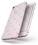 Pink and Silver Glitter Polkadots - Skin-kit for the iPhone 8 or 8 Plus