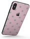 Pink and Silver Glitter Polkadots - iPhone X Skin-Kit