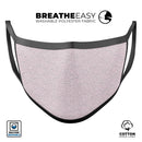 Pink and Silver Semicircles - Made in USA Mouth Cover Unisex Anti-Dust Cotton Blend Reusable & Washable Face Mask with Adjustable Sizing for Adult or Child
