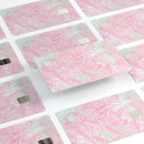 Pink and Teal Slate Marble Surface - Premium Protective Decal Skin-Kit for the Apple Credit Card