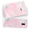 Pink and Teal Slate Marble Surface - Premium Protective Decal Skin-Kit for the Apple Credit Card
