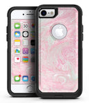 Pink and Teal Slate Marble Surface - iPhone 7 or 8 OtterBox Case & Skin Kits