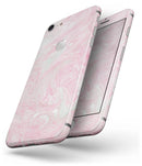 Pink and Teal Slate Marble Surface - Skin-kit for the iPhone 8 or 8 Plus