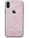 Pink and Teal Slate Marble Surface - iPhone X Skin-Kit