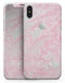 Pink and Teal Slate Marble Surface - iPhone X Skin-Kit