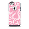 Pink and White Vector Swirly Heart Pattern Skin for the iPhone 5c OtterBox Commuter Case