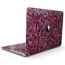 MacBook Pro without Touch Bar Skin Kit - Pink_and_Wine_Damask_Watercolor_Pattern-MacBook_13_Touch_V7.jpg?