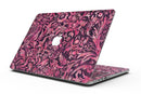 Pink and Wine Damask Watercolor Pattern - MacBook Pro with Retina Display Full-Coverage Skin Kit