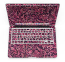 Pink and Wine Damask Watercolor Pattern - MacBook Pro with Retina Display Full-Coverage Skin Kit