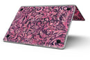 Pink and Wine Damask Watercolor Pattern - MacBook Pro with Retina Display Full-Coverage Skin Kit
