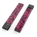 Pink and Wine Damask Watercolor Pattern - Premium Decal Protective Skin-Wrap Sticker compatible with the Juul Labs vaping device