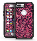 Pink and Wine Damask Watercolor Pattern - iPhone 7 Plus/8 Plus OtterBox Case & Skin Kits