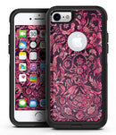 Pink and Wine Damask Watercolor Pattern - iPhone 7 or 8 OtterBox Case & Skin Kits